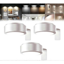 (White) 3Pcs Picture Lights for Wall, Poster Lights, Wireless Rechargeable Magnetic LED Painting Light, Picture for Wall with 3 Color Temps