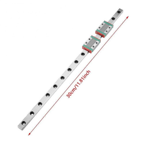 Linear Guide Rail, Mini Linear Motion Rail Linear Block, with 2pcs Rail Block Rail Kit for Machine Most Automatic Equipment 1