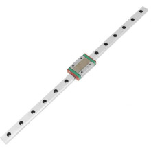 MGN12H Miniature Linear Rail Guide, 350mm Length 12mm Width Linear Slide Guide with Linear Slide Guide Block for Auto Equipment