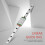 200mm linear guide rail, linear slide rail, 9mm width, with sliding block, lightweight, small size, for automatic equipment, precision measuring equip 3