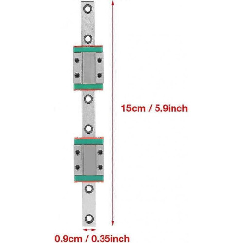 Linear rail block, MGN12C linear guide rail, 150mm light weight for industry linear moving parts automatic mechanical equipment 2