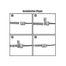 50pcs Led Tape Connector 2pin Accessories Connectors 10mm for 2835 3528 5050 5730 5630 Smd