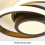 Modern Creative Ceiling Light Fixture Round Design Small Black Ceiling Lamp Shade,32w (warm Light) 5