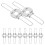 10Pcs Lampshade Spring Clips Light Shade Adapter Pendant Light Shade DIY Spring Clamps 2