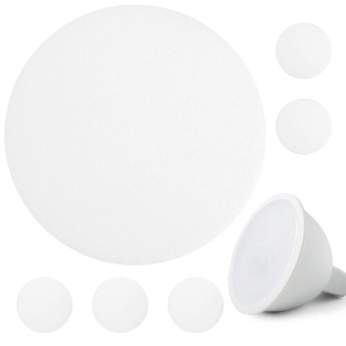 6 Pcs Lamp Shade Diffusers Light Diffuser Sheet Downlight Lampshades Chandelier Light Covers Lampshades 5inch 2