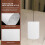 Solid-color Cylindrical Lampshade Household Ceiling Lampshade Replacement Vintage Style Table Lamp Cover(E27/E14) 3