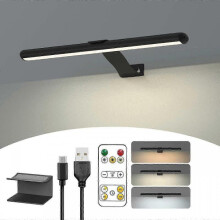 Wireless Picture Light Rechargeable with Remote, 300LM Art Battery Display Lamp, 3 Modes Magnetic Wall Light