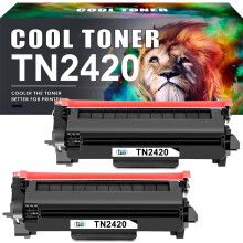 TN2420 Compatible Toner Cartridge for Brother Printer (2 pack Black)