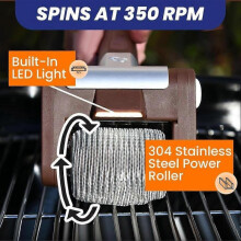 (Black) Sakerplus Electric Grill Cleaner, Saker Electric Grill Cleaner Bristle-Free Rechargeable BBQ Cleaning Tool