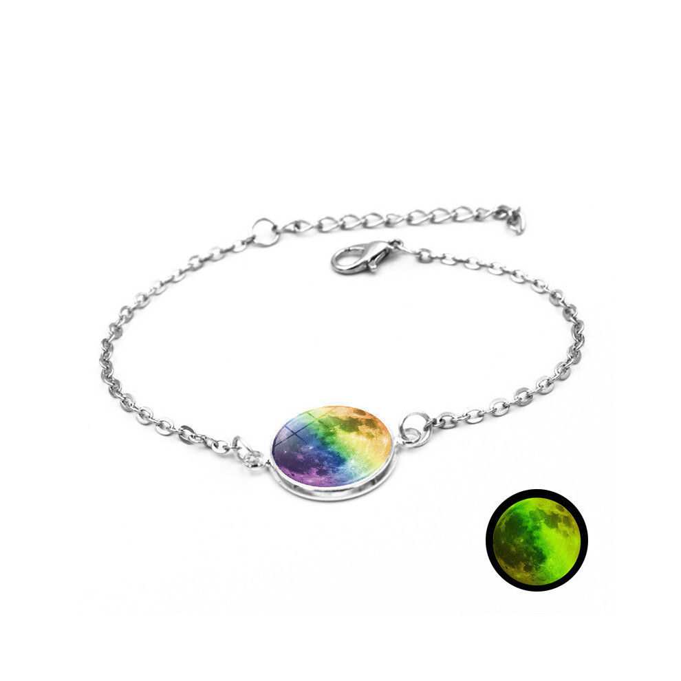 (62854) Glowing Solar Unique System Bracelet Fashionable Hanrafted Leather Jewelry Moon-image-OPC-PJ7PFDD-NEW