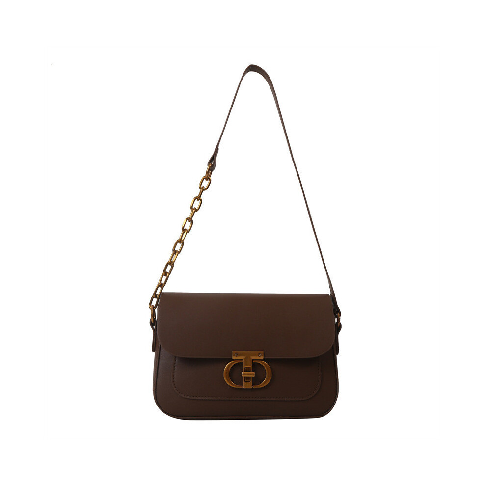 (Brown) Bag Crossbody Shoulder Tote Underarm Bag Handbag Large Casual Capacity Women Brown