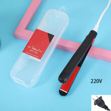 (Black) 2in1 Straight Clip Fashionable Mini Portable Student Curling 220v Stick 5color
