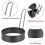 6 Pack Egg Ring, Stainless Steel Round Egg Cooking Rings Non-Stick Frying Egg Maker Molds 2