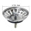For Blanco sinks: 3.5 inch diameter strainer replacement with 18 drainage slots 4