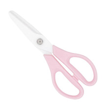 (Pink) Large Ceramic Shears for Cutting Cooked Food Ceramic Kitchen Shears for Kitchen Cooking and Food Processing  Red