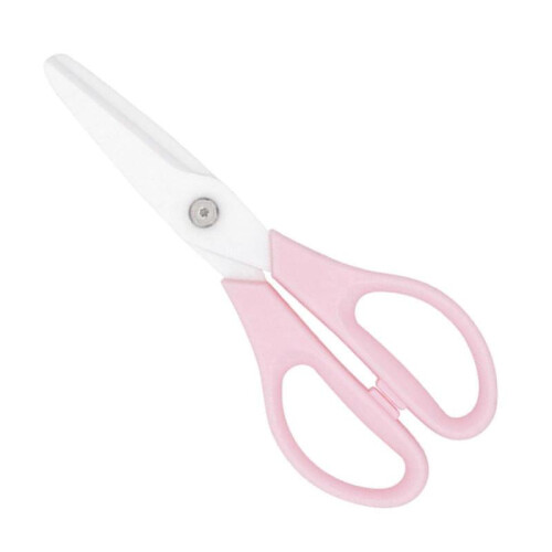 (Pink)Large Ceramic Shears for Cutting Cooked Food Ceramic Kitchen Shears for Kitchen Cooking and Food Processing  Red