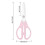 (Red) Large Ceramic Shears for Cutting Cooked Food Ceramic Kitchen Shears for Kitchen Cooking and Food Processing  Red 3
