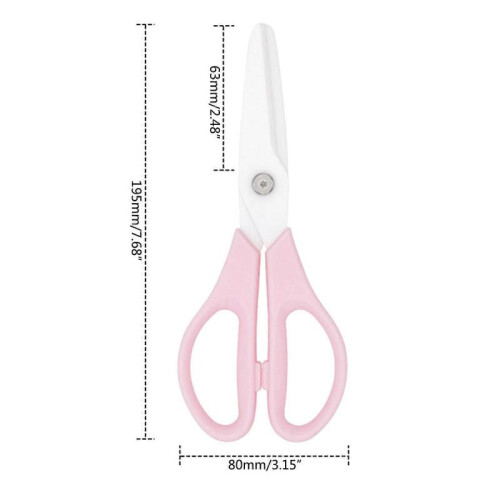 (Red) Large Ceramic Shears for Cutting Cooked Food Ceramic Kitchen Shears for Kitchen Cooking and Food Processing  Red 2