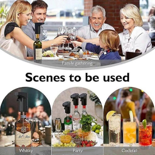 (Black)Sipvault - Drink Dispenser Liquor, Sipvault Smart Dispenser Alcohol 2