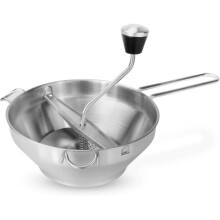 Vegetable Mill | Stainless Steel Tomato Press | Food Mill | Food Grinder | Potato Masher | Rotary Puree | Dishwasher Safe