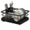 (black) Large Dish Drying Rack with Auto-Drain & Non-Slip Base for Kitchen Counter Organization 1