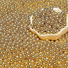 (10mm,Gold)50g 2-14mm Edible Colorful Beads Pearl Sugar Ball Fondant Cake Baking Sprinkles Gold Ball Wedding Cake Decoration Candy Clay