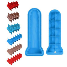 (Small, Brown) Adult Prank Ice Cubes Mold with Cover Multipurpose Ice Making Template DIY Ice Drinking Tool