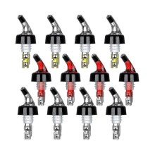 Measured Liquor Bottle Pourers, Set Of 12 Quick Shot Spirit Measure Pourer Spouts 30ml Automatic Di