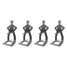 4pcs Funny BBQ Accessories Hot Dog Sausage Stand Holder Portable Barbecue Rack Stainless Steel Roaster Rack Stand