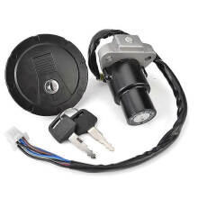 Kawasaki KMX 125-200 KL KLR 250 Ignition Switch and Fuel Gas Cap Kit Set