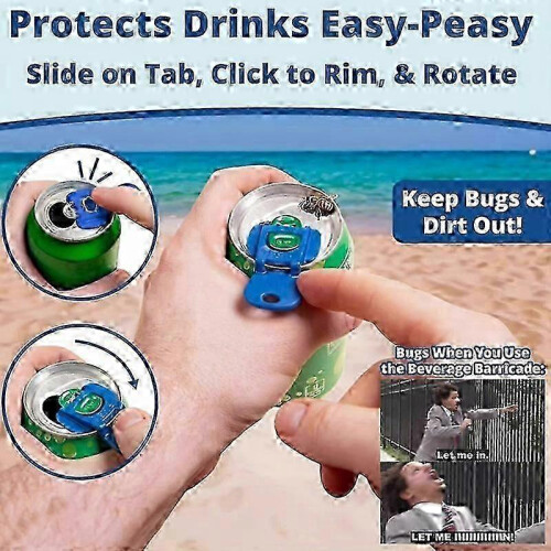 (6PCS) 24pcs Grasoftness Tab Opener, Easy Tab Opener & Drink Protector, Sealing Simple Opener 2