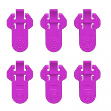 (Purple) 6 Pack Manual Easy Can Opener Multifunctional Resuable Lid Remover For Resturants
