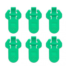 (Green) 6 Pack Manual Easy Can Opener Multifunctional Resuable Lid Remover For Resturants