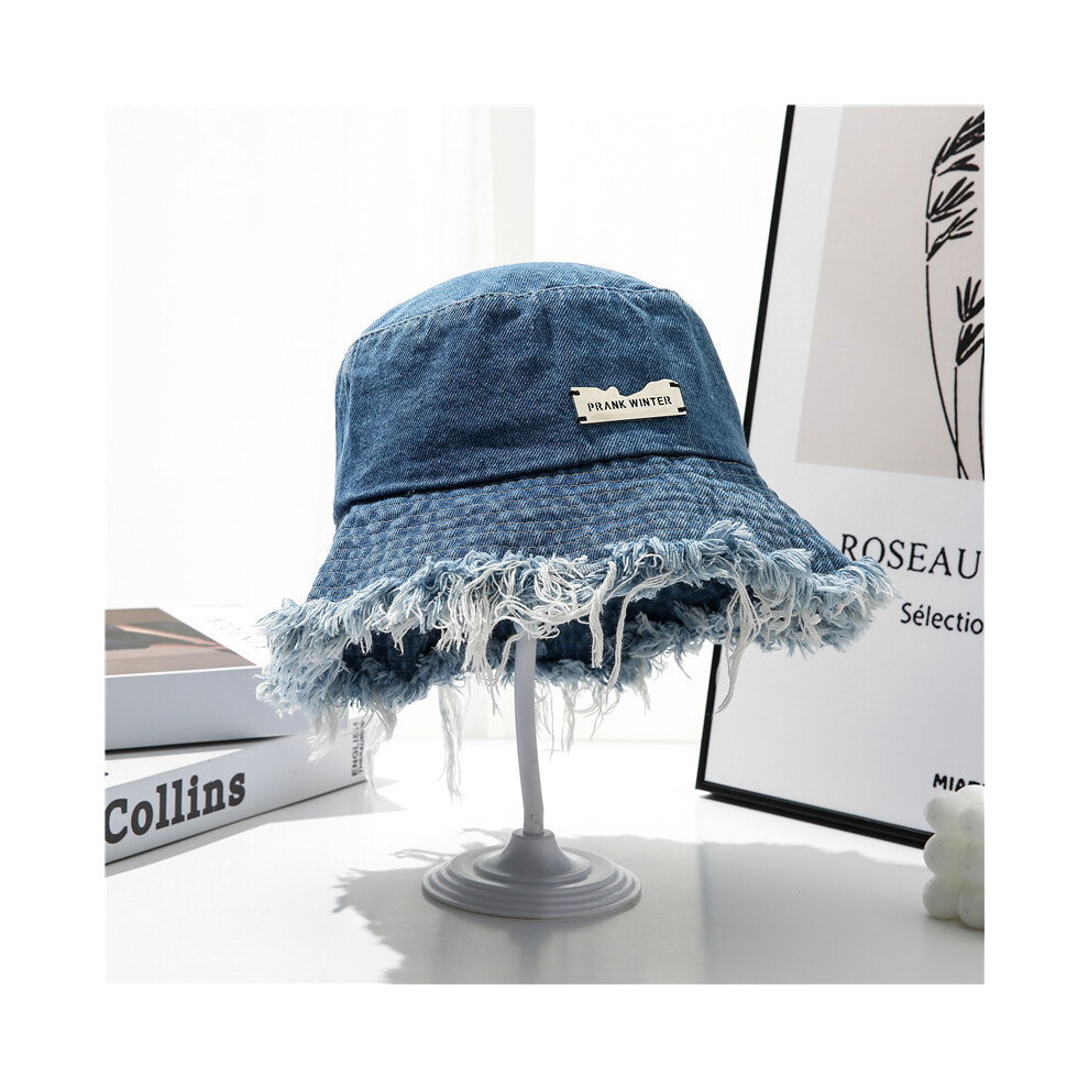 (Blue) Hat Style Versatile Retro Deep Brim Womens Hatscaps Fishermans Sunshade-image-OPC-PJ7Q5VZ-NEW