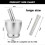 Stainless Steel Mortar and Pestle Spice Crusher Set with Lid for Kitchen Use 3