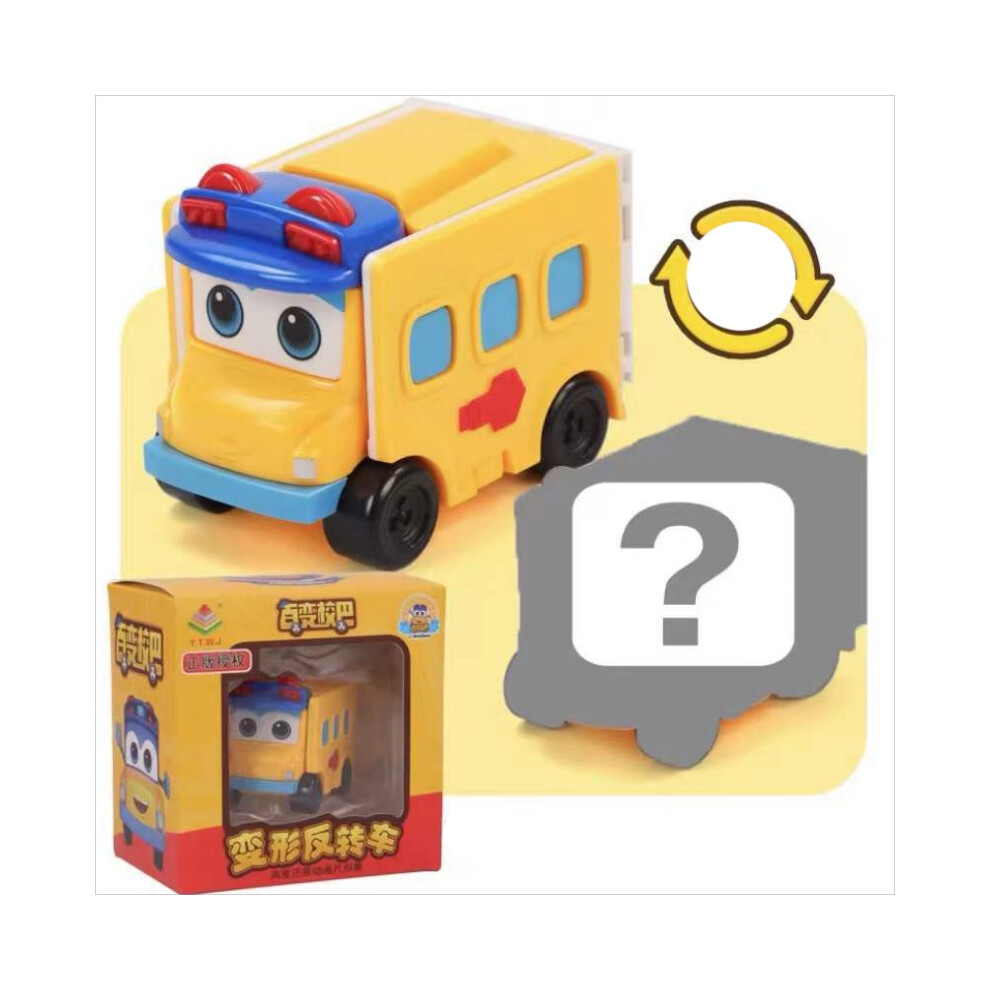 (Stochastic) Transformable Gogobus School Bus Robot Deformation Doublesided Toys Car Kid