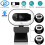 1080P Webcam with Ring Light and Privacy Cover, Auto-Focus, Web Camera for Online Learning(Black) 4