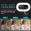 1080P Webcam with Ring Light and Privacy Cover, Auto-Focus, Web Camera for Online Learning(Black) 2