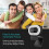 1080P Webcam with Ring Light and Privacy Cover, Auto-Focus, Web Camera for Online Learning(Black) 5