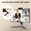 Webcam,Webcams for PC, Full HD 1080P Video Calling, HD Light Correction(Black) 4