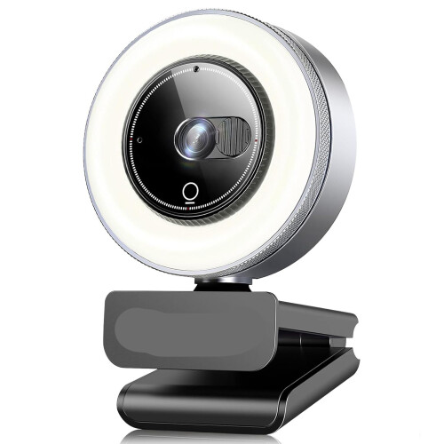 2K Webcam for , Web Camera for Desktop Computer/Laptop/Monitor, USB Streaming Camera (Black)