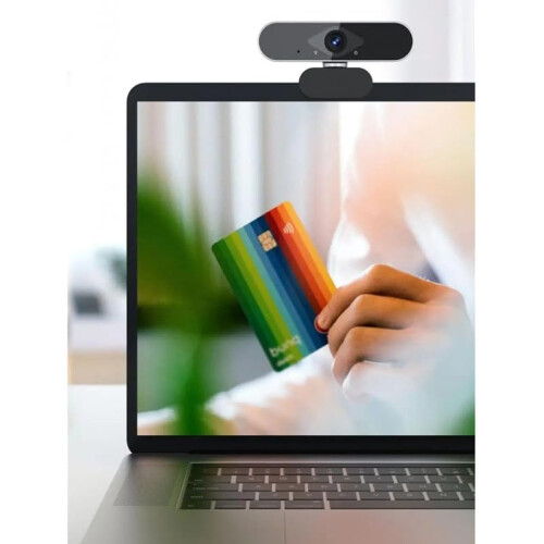 Webcam Plug and Play for Desktop Laptop Dedicated Live Streaming Camera with Microphone(Black) 1
