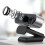 Webcam Plug and Play for Desktop Laptop Dedicated Live Streaming Camera with Microphone(Black) 5
