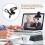 1080P HD Webcam with Microphone, Streaming Computer Web Camera , for Video Calling Recording(Black) 6