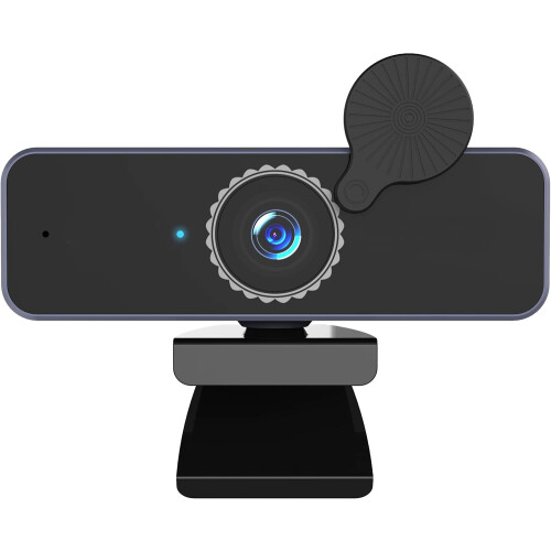 4K Webcam, USB Web Camera, MIC, Camera, Speaker 3 in 1, Face Optimization(Black) 1