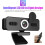 Webcam 1080P HD Webcam Computer with Microphone USB PC Web Camera(Black) 4