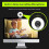 Webcam with Light, Software Included, Fast AutoFocus, Built-in Privacy Cover, USB Web Camera(Black) 6
