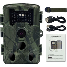 Outdoor Trail Camera with Night Vision, 0.2s Trigger Motion Activated Hunting Camera,IP66 Waterproof(Green)