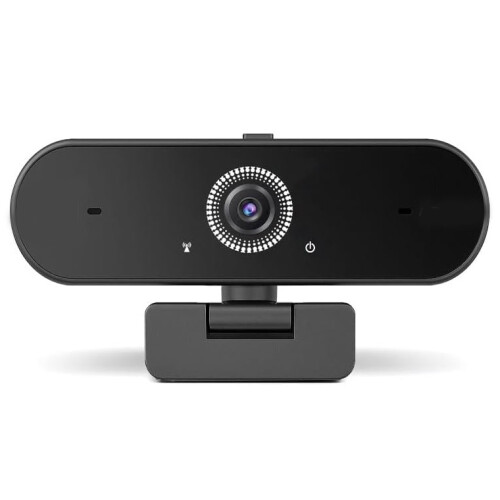 4K Webcam, Computer Camera with Low-Light Correction, AI Noise-Canceling Microphone(Black) 1