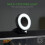 Streaming Webcam, Ring Light with/Adjustable Brightness - Built-in Microphone - Advanced Autofocus(Black) 3